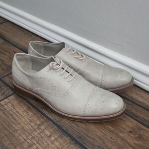 Perry Ellis America Ultra Foam Gray Oxford Wingtip Dress Shoes Gary EUC​​​​